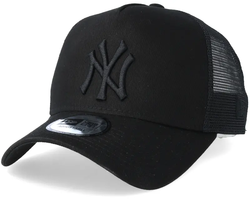New Era New York Yankees Clean 9FORTY Black/Black A-Frame Trucker online