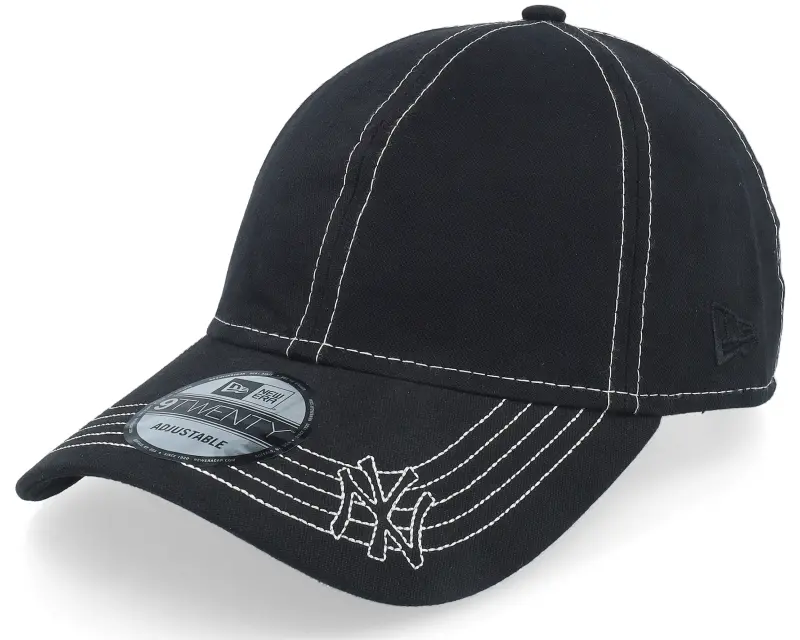 New Era New York Yankees Contrast Stitch 9TWENTY Black Dad Cap online