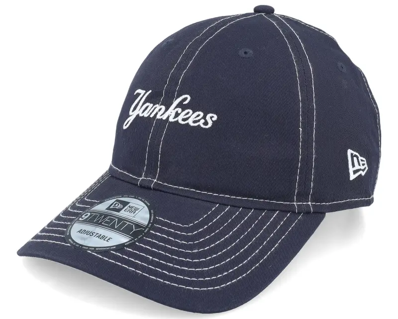 New Era New York Yankees Contrast Stitch 9TWENTY Navy/White Dad Cap online