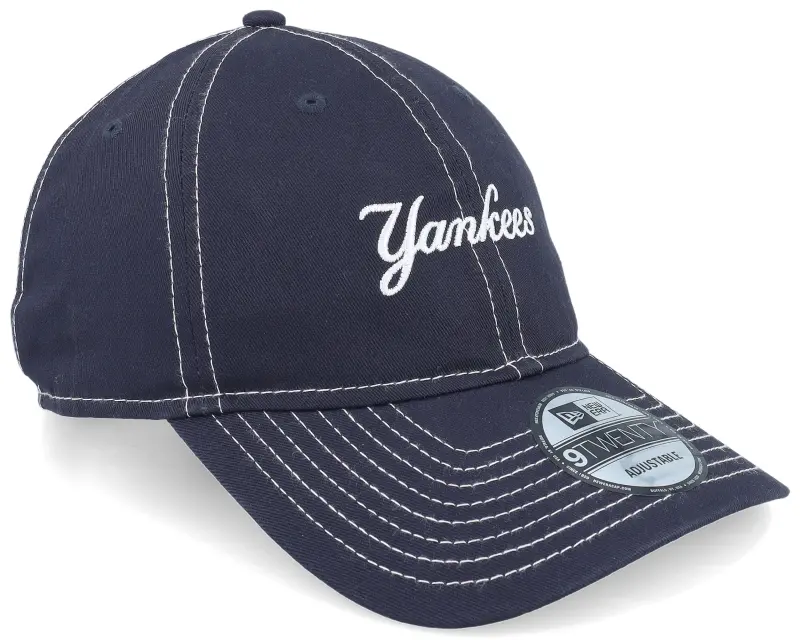 New Era New York Yankees Contrast Stitch 9TWENTY Navy/White Dad Cap online
