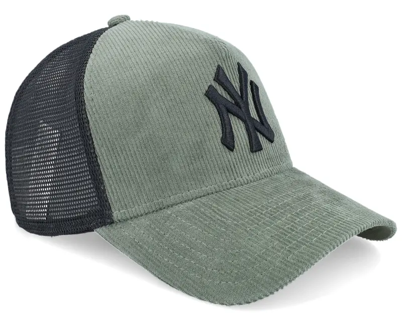New Era New York Yankees Corduroy 9FORTY Olive/Black A-frame Trucker online