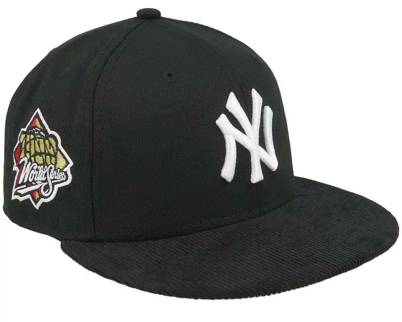 New Era New York Yankees Corduroy Brim 59FIFTY 99 World Series Black/White Fitted online