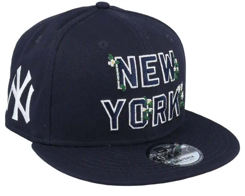 New Era New York Yankees Flower Wordmark 9FIFTY Black/White Snapback online