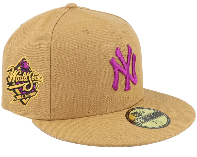 New Era New York Yankees Launch 59FIFTY Wheat/Purple Fitted online