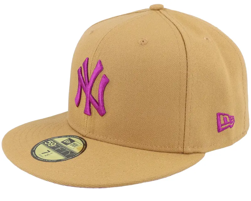 New Era New York Yankees Launch 59FIFTY Wheat/Purple Fitted online
