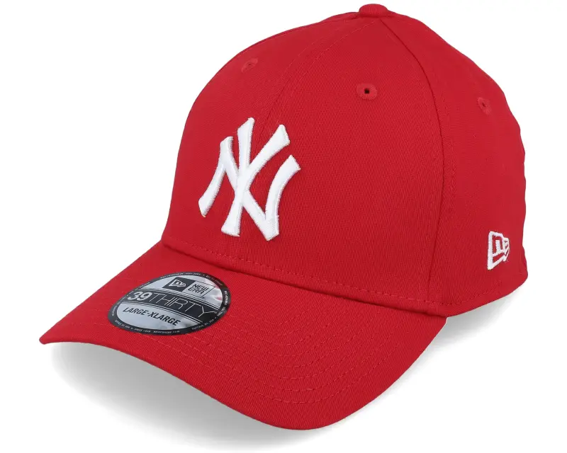 New Era New York Yankees League Basic 39THIRTY Scarlet/White Flexfit online