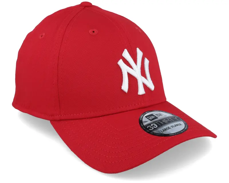 New Era New York Yankees League Basic 39THIRTY Scarlet/White Flexfit online