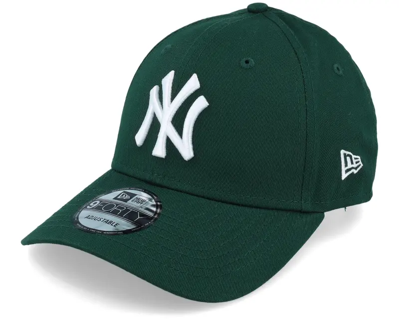 New Era New York Yankees League Essential 9FORTY Dark Green/White Adjustable online
