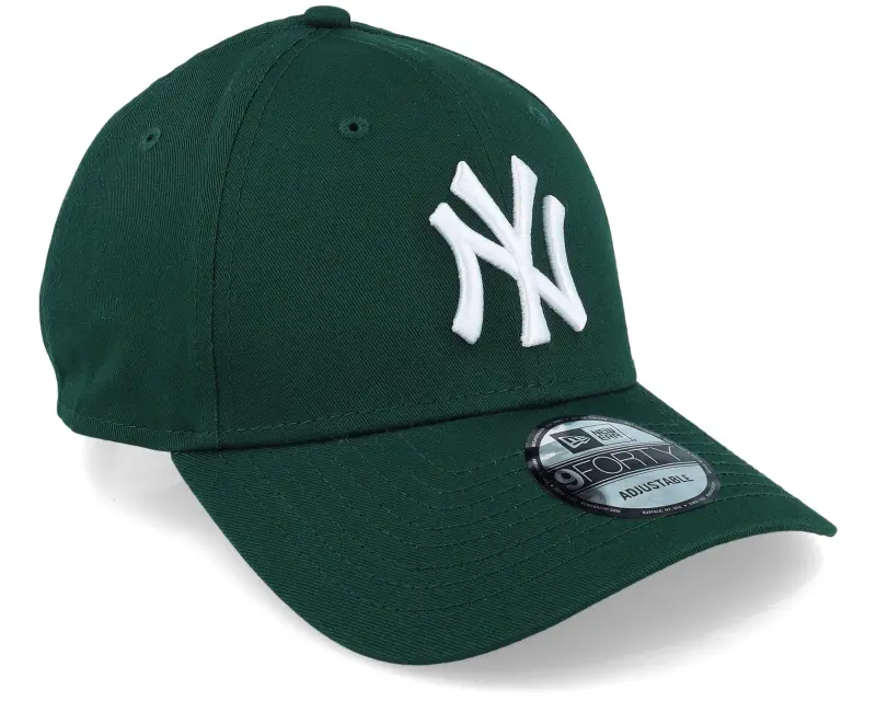 New Era New York Yankees League Essential 9FORTY Dark Green/White Adjustable online