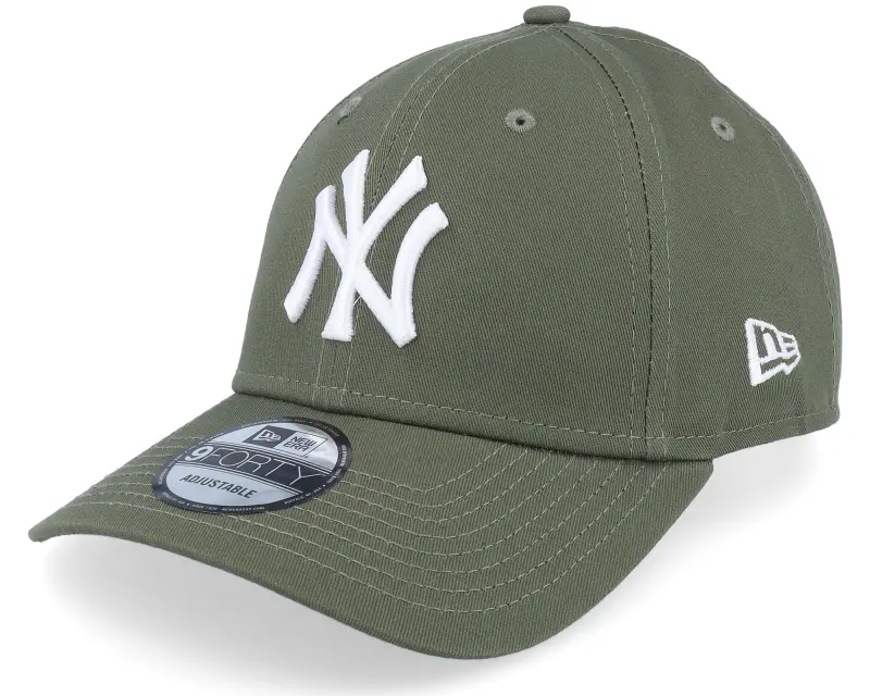 New Era New York Yankees League Essential 9Forty Olive/White Adjustable online