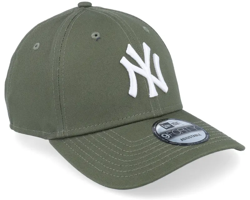 New Era New York Yankees League Essential 9Forty Olive/White Adjustable online