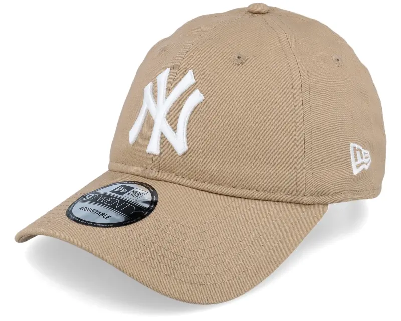 New Era New York Yankees League Essential 9TWENTY Camel/White Dad Cap online