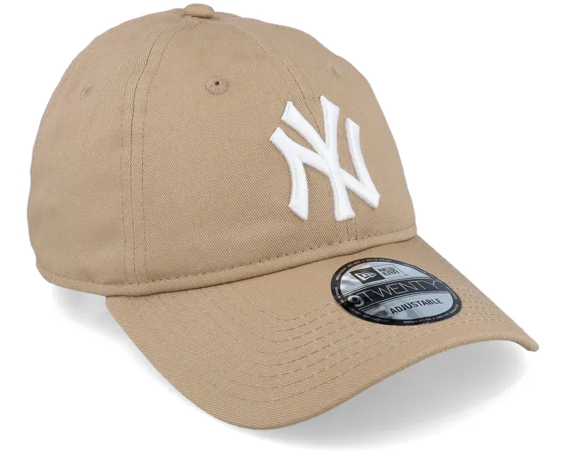 New Era New York Yankees League Essential 9TWENTY Camel/White Dad Cap online