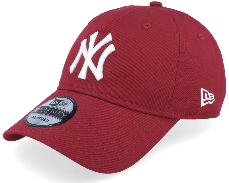 New Era New York Yankees League Essential 9TWENTY Cardinal/White Dad Cap online