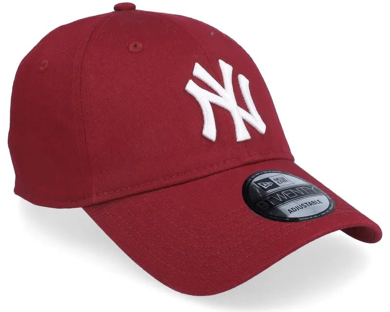 New Era New York Yankees League Essential 9TWENTY Cardinal/White Dad Cap online