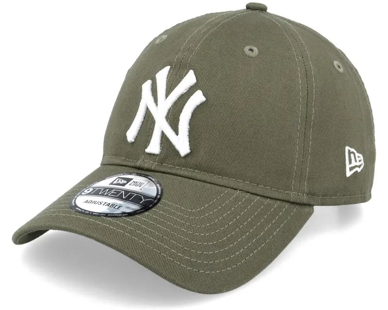 New Era New York Yankees League Essential 9TWENTY Olive/White Dad Cap online
