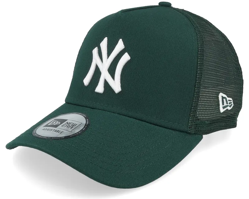 New Era New York Yankees League Essential Dark Green/White A-Frame Trucker online