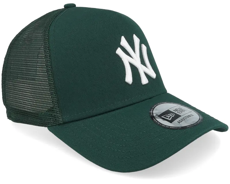New Era New York Yankees League Essential Dark Green/White A-Frame Trucker online
