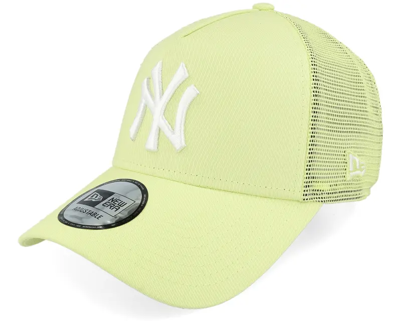 New Era New York Yankees League Essential Neon Light Green Trucker online