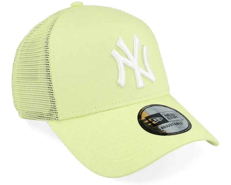 New Era New York Yankees League Essential Neon Light Green Trucker online