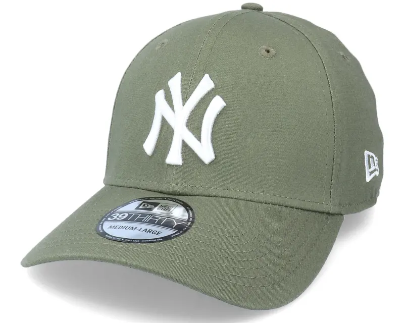 New Era New York Yankees League Essential Olive/White 39Thirty Flexfit online