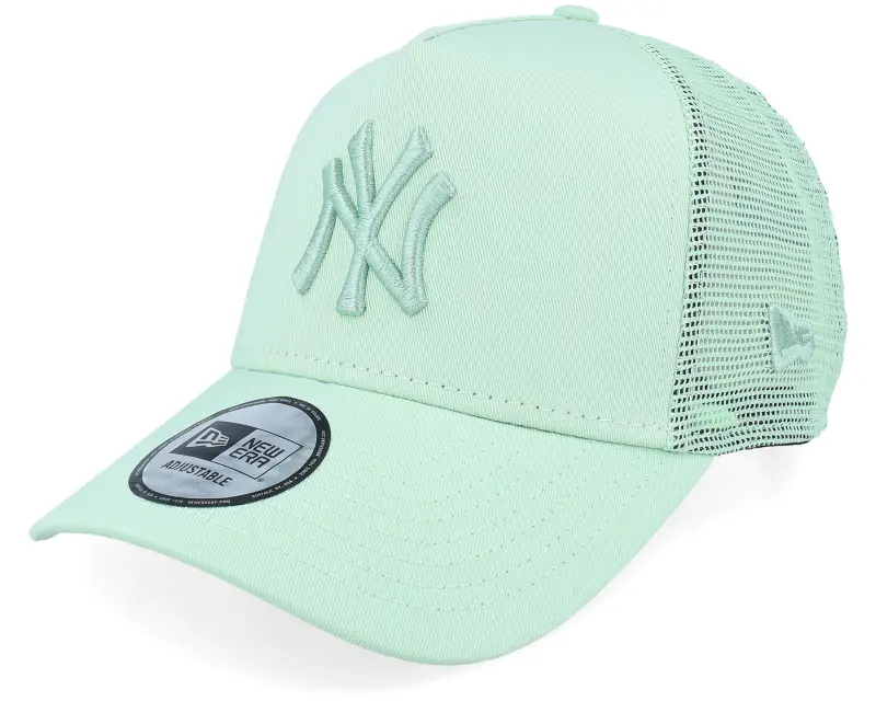 New Era New York Yankees League Essential Pale Green A-frame Trucker online
