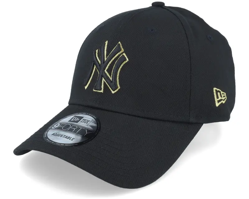 New Era New York Yankees Metallic Outline 9FORTY Black/Gold Adjustable online