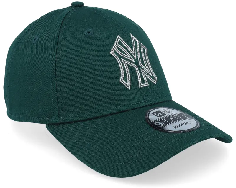 New Era New York Yankees Metallic Outline 9FORTY Dark Green Adjustable online
