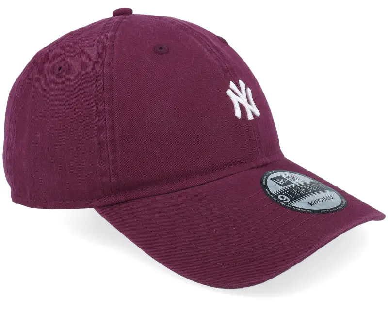 New Era New York Yankees Mini Logo 9TWENTY Burgundy Dad Cap online