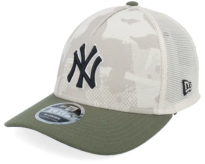 New Era New York Yankees MLB Armed Forces Day 9FORTY Mc Stone/Olive A-frame Trucker online