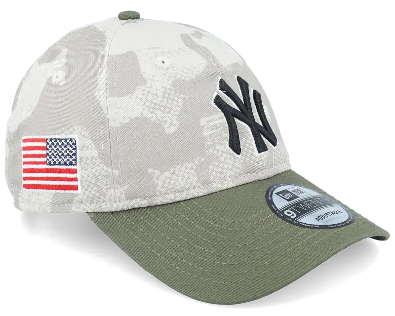 New Era New York Yankees MLB Armed Forces Day 9TWENTY Stone/Olive Dad Cap online