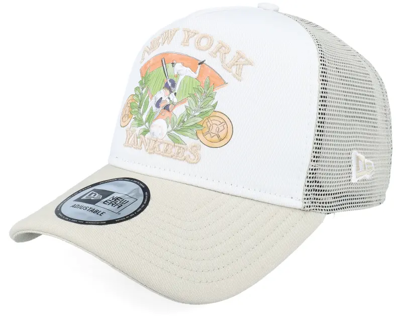 New Era New York Yankees MLB Graphic White/Stone A-frame Trucker online