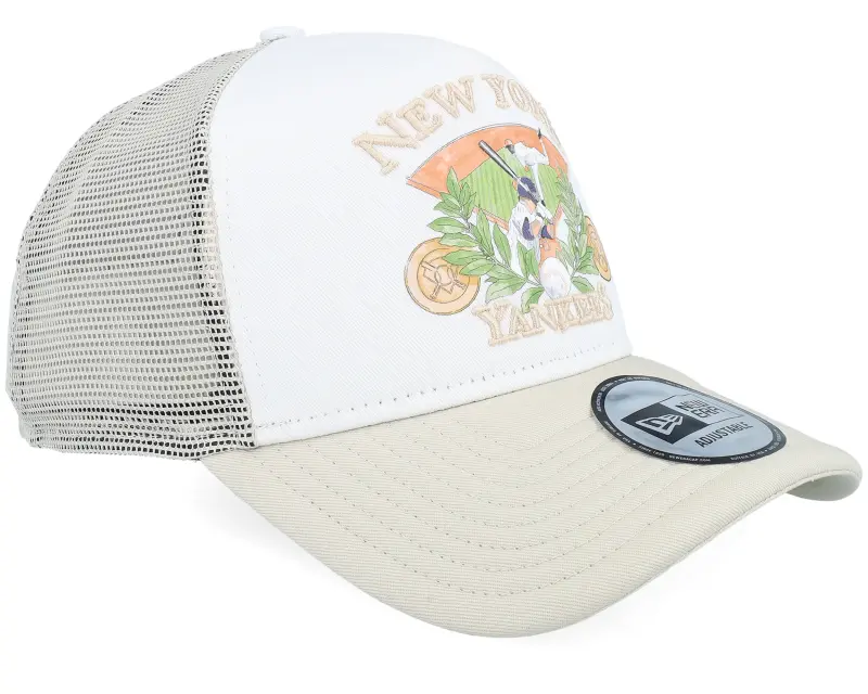 New Era New York Yankees MLB Graphic White/Stone A-frame Trucker online