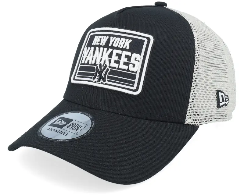 New Era New York Yankees MLB Patch Black/White A-frame Trucker online