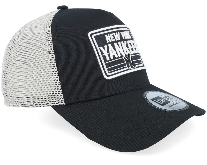 New Era New York Yankees MLB Patch Black/White A-frame Trucker online