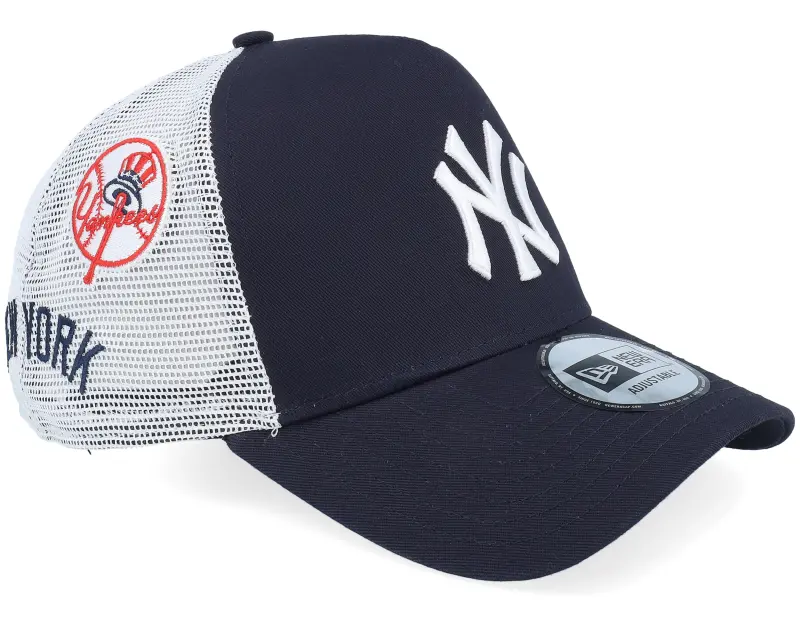 New Era New York Yankees Multi Patch Navy/White A-Frame Trucker online