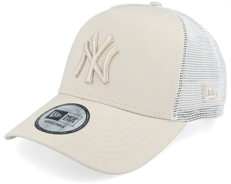 New Era New York Yankees Nos League Essential Stone/Stone A-frame Trucker online
