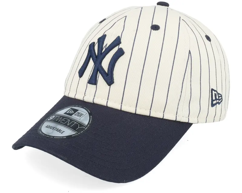 New Era New York Yankees Pinstripe 9TWENTY Off White/Navy Dad Cap online