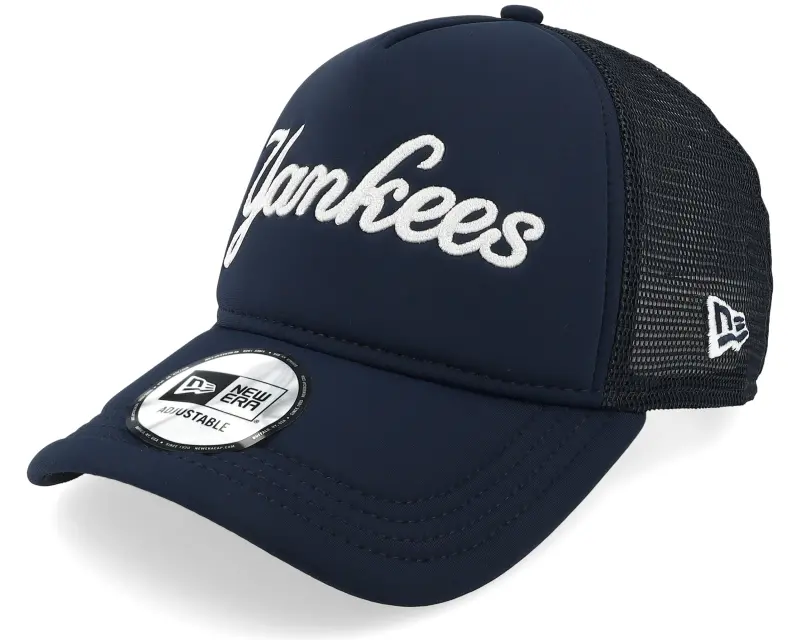 New Era New York Yankees Script Navy A-frame Trucker online