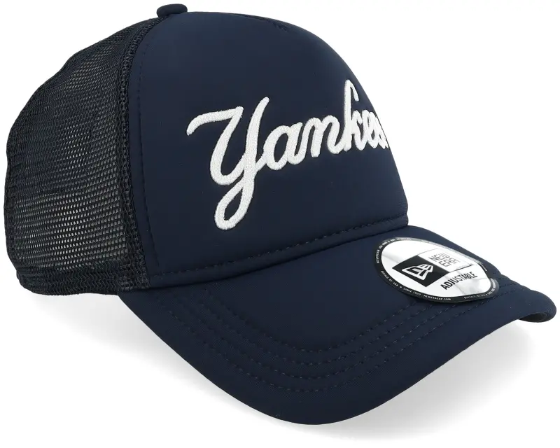 New Era New York Yankees Script Navy A-frame Trucker online