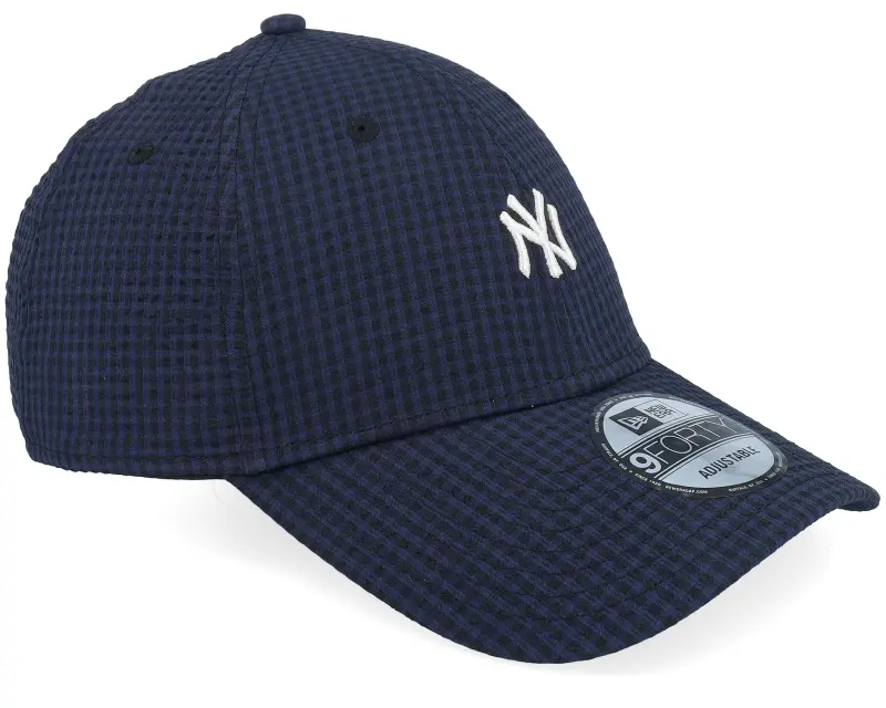 New Era New York Yankees Seersucker 9FORTY Navy/White Adjustable online