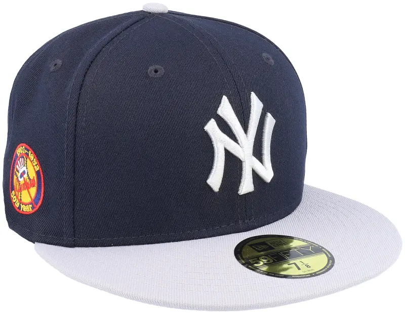 New Era New York Yankees Side Patch 59FIFTY Navy/Grey Fitted online