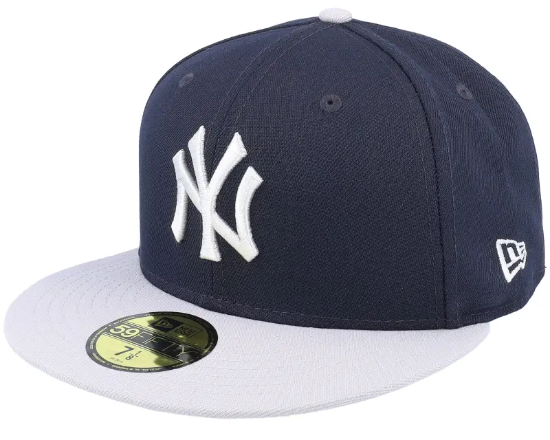 New Era New York Yankees Side Patch 59FIFTY Navy/Grey Fitted online