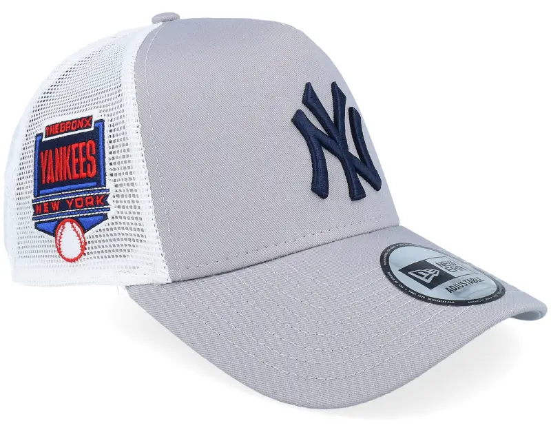 New Era New York Yankees Side Patch Gray/White A-frame Trucker online