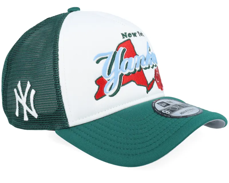 New Era New York Yankees State Flower White/Green A-Frame Trucker online