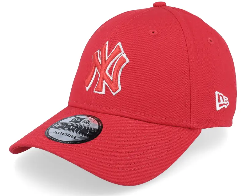 New Era New York Yankees Team Outline 9FORTY Scarlet Adjustable online