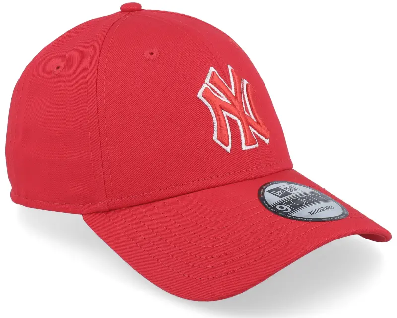New Era New York Yankees Team Outline 9FORTY Scarlet Adjustable online