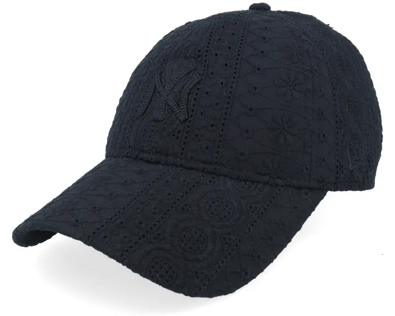 New Era New York Yankees Womens Broderie 9TWENTY Black Dad Cap online