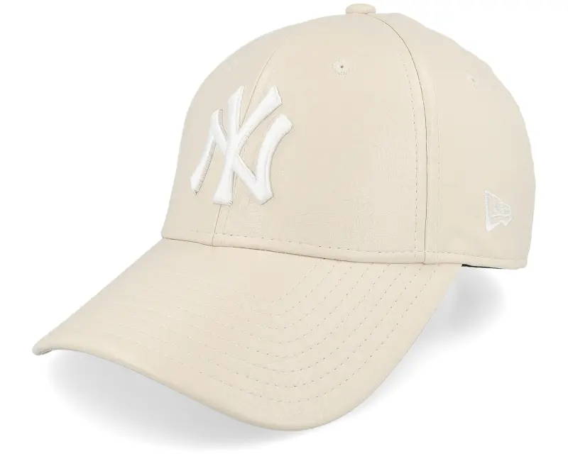 New Era New York Yankees Womens Crinkled Pu 9FORTY Stone/White Adjustable online