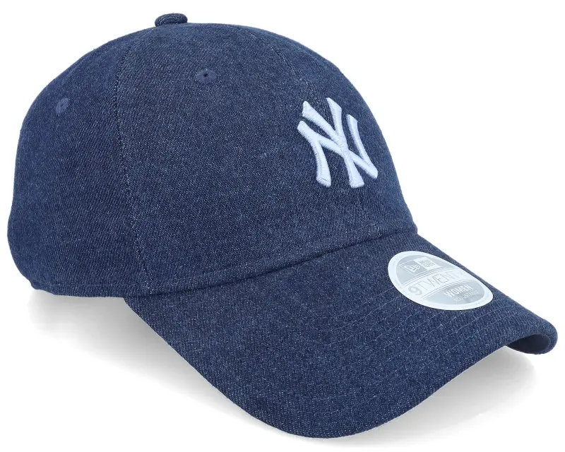 New Era New York Yankees Womens Denim 9TWENTY Navy/Pale Blue Dad Cap online